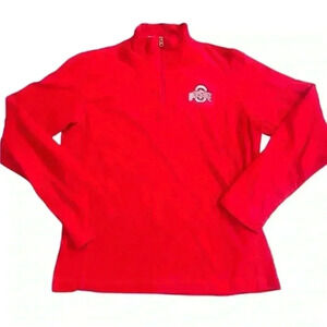 Women’s Columbia Ohio State Buckeyes 3/4 Zip Sweater Size Small Embroidered Logo